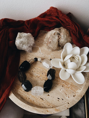 Shield & Clarity - Mixed Quartz Bracelet